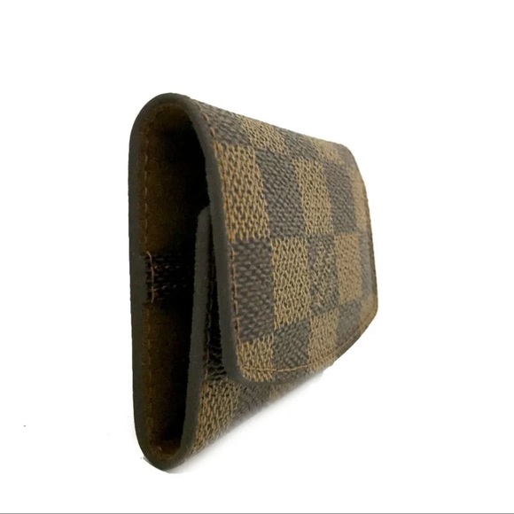 ☘️NEW Louis Vuitton Silver Lock & Key Cuff Links + Damier Ebene Case & Dust Bag - Picture 9 of 14